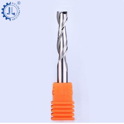 China Tungsten Cobalt Alloy 2 Flute Spiral End Mill 6mm 4mm Carbide Through Endmill 12mm CNC Bit 6mm End Mill For Wood for sale