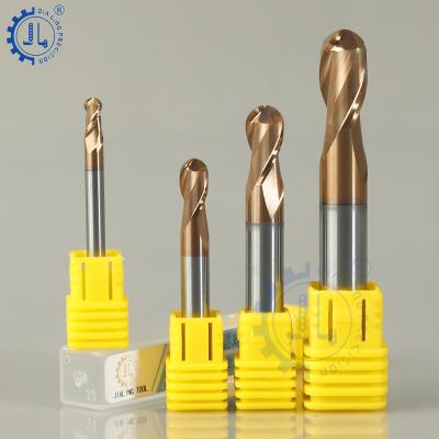 China Metal Machining 3mm 70mm Nose Ball End Mill Carbide Ball Nose End Mill Ballnose Machining Cutters For Metal for sale