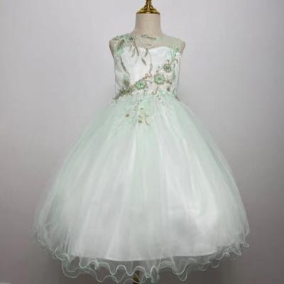 China Wholesale New Fancy Girl Wedding Dress Sleeveless Sleeveless Birthday Dresses Anti-static for sale