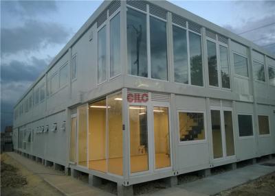 China Industrial Flat Pack Container HouseLarge Glass Decoration Flat Pack Prefab House for sale