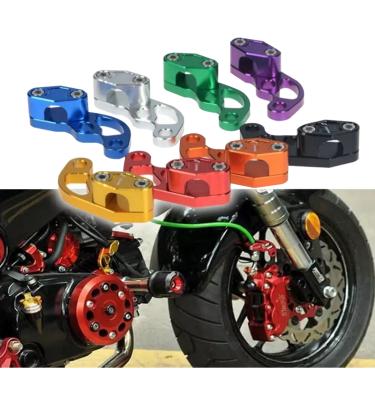 China Universal Aluminum Motorcycle Pipe Tube Oil Pipe Cable Line Clamps Clip Brake Cable Tube Clamp Kit for sale