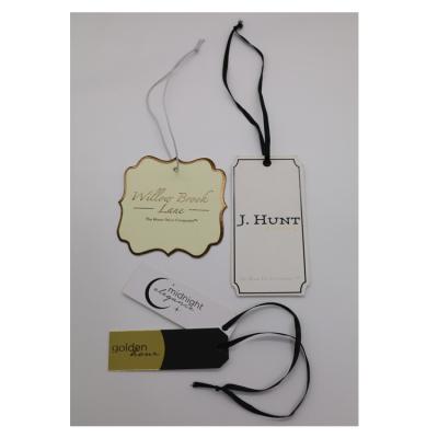 China Waterproof High Quality and Good Price Recycled Paper Garment Hang Tags for sale