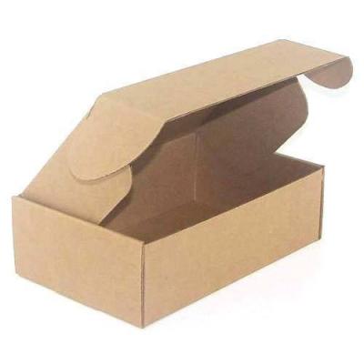 China Recycled Customizable Printed Materials Logo Environmental Protection Kraft Paper Folding Gift Clothing Shoe Packaging And Transport Box for sale