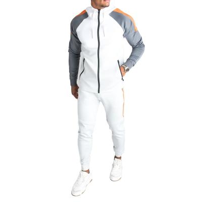 China Autumn Winter Stretch Tights Outdoor Sports Breathable Cardigan Running Windproof Gray With White Have Pocket Jacket For Men for sale