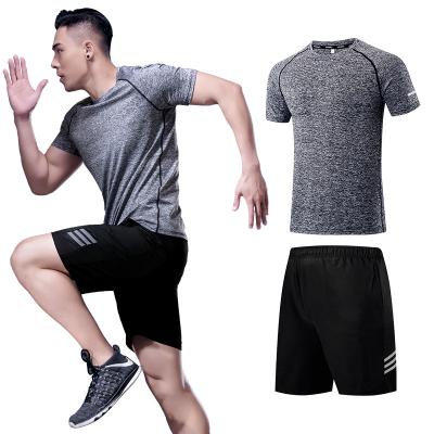 China Sports Three Bars Basketball Shorts Summer Trend Running Casual Reflective Fitness Short-sleeve Tight Quick-Drying Suit for sale