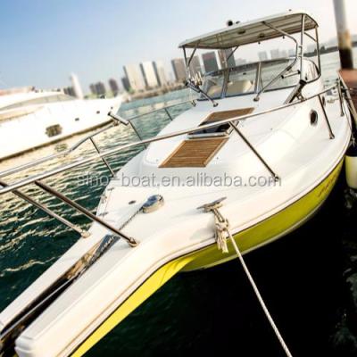 China Super Luxury Fiberglass 30ft Fiberglass Yacht For Fishing And Relaxing For Sale for sale