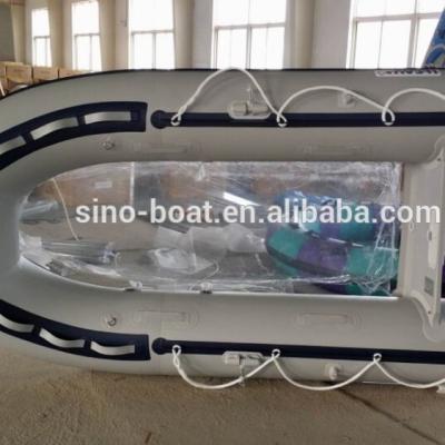 China V Shape Hull Transparent Bottom Rib Inflatable Drift Boat TV-360 for sale