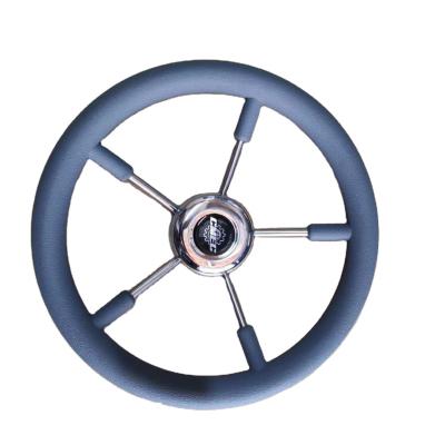 China Boat 13.5 inch stainless steel steering wheel for marine rib boat and other inflatable boat for sale