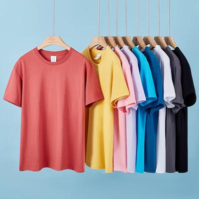 China Free Shipping Wholesale Anti-Wrinkle Support Sample Men's T-shirt Cotton Colorful Unisex Blank T-shirt for sale