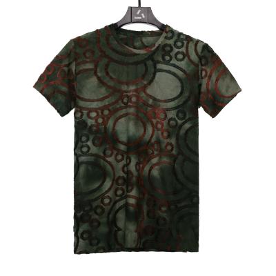 China Anti-Wrinkle And Breathable Vintage T-shirt Special Stretch Pattern Tops T-shirts For Stylish Men for sale