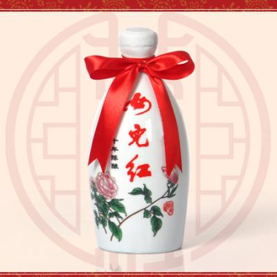 China Nutritious Nv Er Hong Wine Aged White Ceramic Bottle 10years for sale