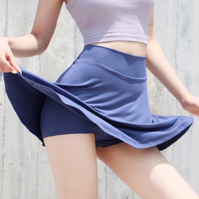 China Sports Breathable Tennis Briefs Women Workout Yoga Fitness Short Skirt Badminton Girl Pleated Breathable Quick Dry Briefs for sale