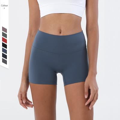 China Breathable Nylon Sports Shorts Wear Tight Five Point Womens Cycling Shorts Custom Made Women's Yoga Gym Fitness Exercise Polyester Running Shorts for sale