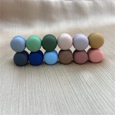 China Fashion Wholesale Custom Magnets Women Safety Scarf Multi Colored Hijab Pins Set Muslim Magnets Brooch Magnetic Hijab Pins for sale