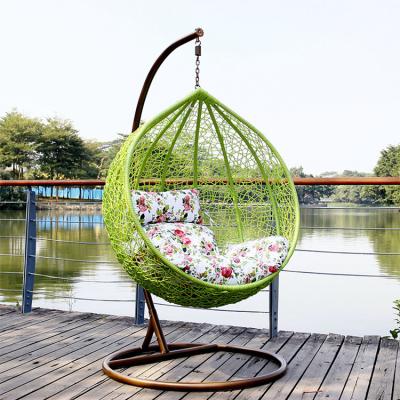 China Modern Patio Double Swings Hanging Chair Garden Sets Hotel Furniture Rattan Outdoor Garden Swinging Chairs Chairs for sale