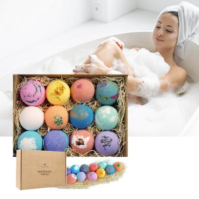 China Factory Custom Organic Christmas Bath Bomb Soak Gift Set, Relaxing Bathbombs with Bubble Bath Bombs, Bath Essentials Shower Vapors for sale