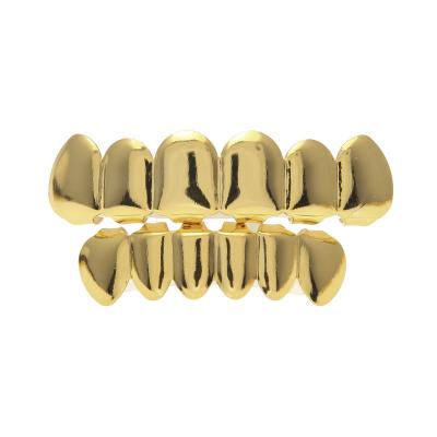 China Comfort Fit HIPHOP Gold Party Cosplay Tooth Grillz Teeth For Man for sale