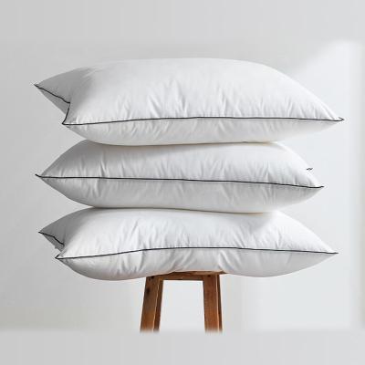 China PORTABLE Customized Feather And Sit Down Soft Goose Feather Pillows Best Warm Puffy Down Pillows for sale