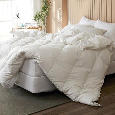 China Sustainable High Quality Comforter Sets Bedding Goose Down Comforter Queen King Size Feather Duvet for sale