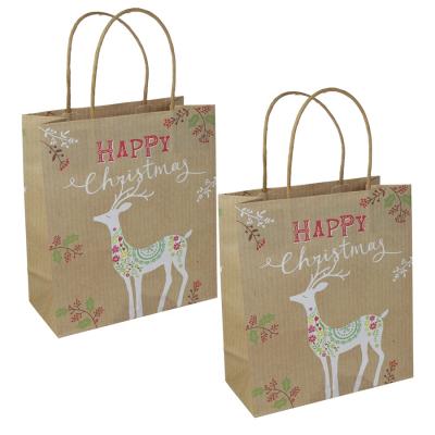 China Recycled Materials Biodegradable Heavy Duty Craft Vegetable Paper Bags Without Handles Single Brown Paper Kraft Grocery Bag For Supermarket for sale