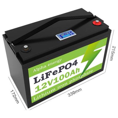 China Toys ALP deep cycle lithium iron phosphate  solar energy storage 12v volt 100ah lifepo4 battery for sale