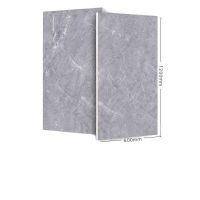 China 600X1200mm Imitação de pedra moderna azulejos de porcelana esmaltados cinza para quarto interno / externo à venda