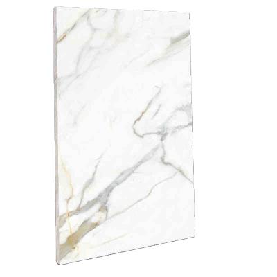 Cina Bianco e oro 900x1800MM Piastrelle di porcellana di superficie rocciosa per decorazioni moderne in vendita