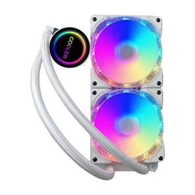 China Customizable Cooler Computer Case AIO ARGB CPU Liquid Cooler LCD Display Water Cooling PC Fan for sale