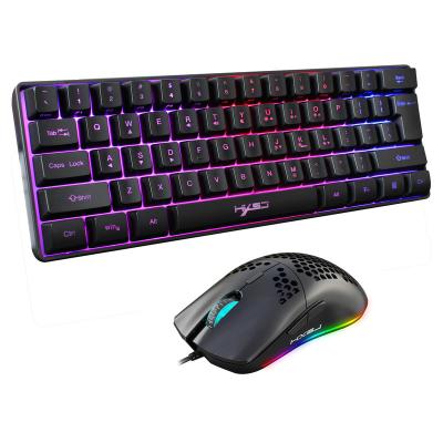 China Computer Teclado Kit Gamer RGB Gaming Keyboard Mouse Waterproof Mechanical Wired Combos for sale