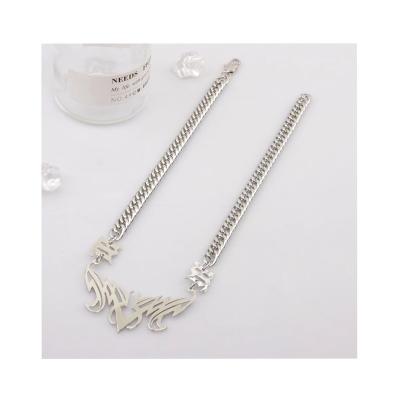 China CLASSIC custom made export quality plain design necklace china OEM unisex silver necklace for sale