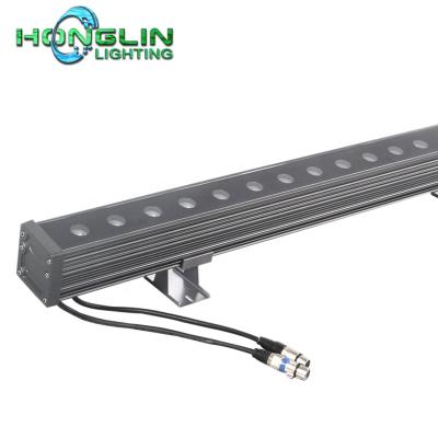 China Hotel RGBW DMX512 Led Wall Washer Architectural Linear Bridge Outdoor Wall Lamp for sale