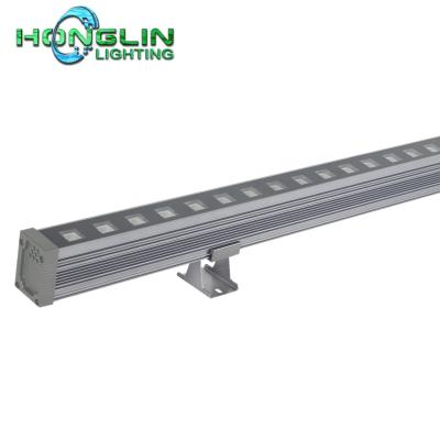 China Hotel 18W 24W 36W waterproof outdoor linear light ip65 dmx RGB LED wall seal for sale