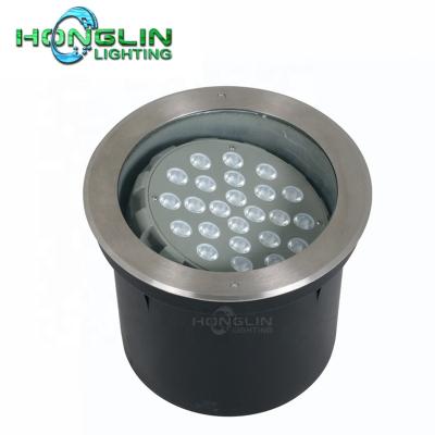 China Garden adjustable angle 24W 3000K RGB 3IN1 led inground light led outdoor underground light for sale