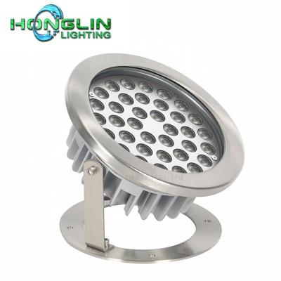 China Theme Park 144W 4 in 1 RGBW-DMX512LED Underwater Underwater Projection Light Stainless Steel IP68 Light for sale