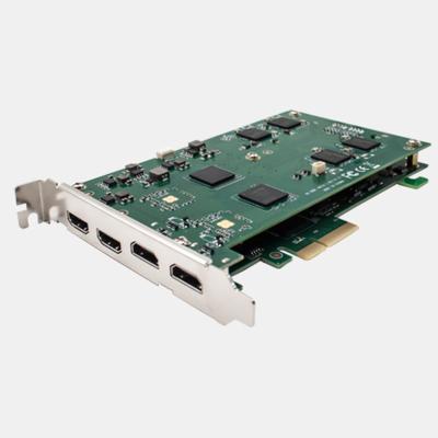 China Live streaming surveillance 4 channel broadcasting PCI-e H.264 hdmi video capture card for sale