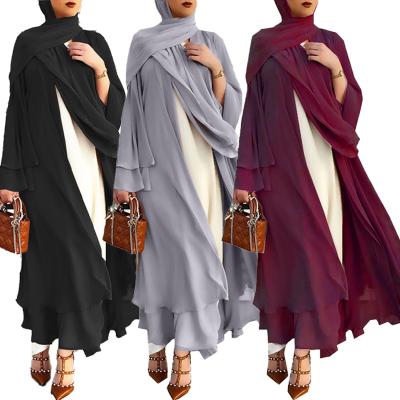 China Dubai Turkey Morrocan Daily Casual Formal Kaftan Dresses Abaya Muslim Cardigan Dress For Women Casual Long Dress Islamic Clothing for sale