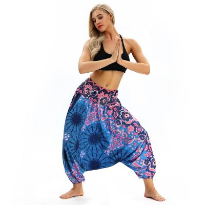 China Boho Aladdin Harem Pants Nepali Yoga Pants Loose Casual Printed Sports Loose Loose Pants Anti-wrinkle Thailand Dress Pants Wild Loose for sale