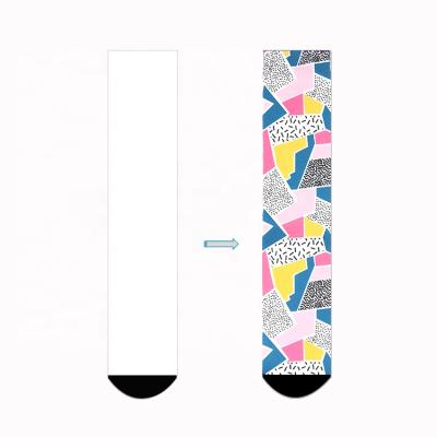 China Kangyi QUICK DRY Sublimation Blank Socks Custom Your Own White Polyester Crew Digital Print Socks for sale