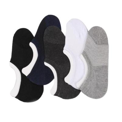 China Durable Solid Mesh Men Socks Invisible Socks Men Breathable Summer Thin Boat Socks Waist for sale