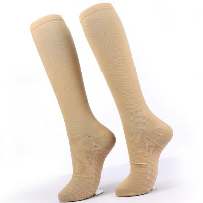 China KANGYI Antibacterial Custom Design Compression Socks High Quality Skin Color Compression Socks For Women Men for sale