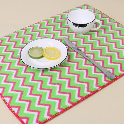 China Cheap Dish Mat Placemat Sets Microfiber Terry Cloth Dinner Mat Viable New Design Kitchen Set for sale