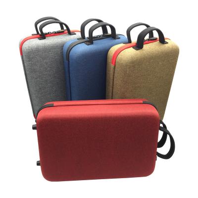 China New Arrival Insulated Shockproof Material EVA Wine Bottle Travel Gift Bag With Handle for sale