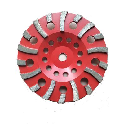 China Concrete Stone Grinding Vacuum Brazed Diamond Cup Grinding Wheel For Marble Granite for sale