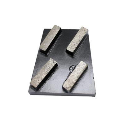 China Klindex Diamond Metal Grinding Concrete Floor Tools Metal Bond Trapezium Grinding Pad for sale