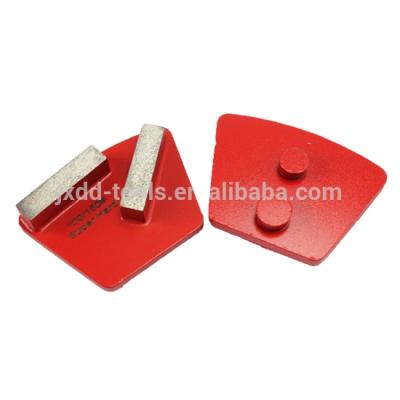 China Granite Concrete Marble Double Segments Epoxy Floor Grinding Tool Diamond Metal Concrete Polishing Pads for sale