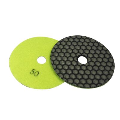 China Hybrid Marble Granite Diamond Aluminum Polishing Pads Custom Color Corner Body Sizes for sale