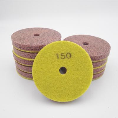 China Granite Quartz 100MM Marble Stone Polish Pads 3 Inch Foam Sponge Polishing Pad Suitable For Sandstone Softer Marble Jade Stones Cream Stone for sale