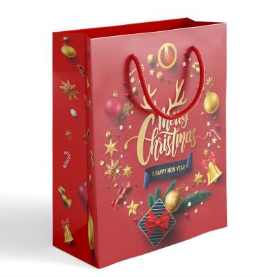 China 2022 New Styles Large Small Medium Handmade Christmas Bag For Gifts Wholesale Manufacturer Hot Sale Paper Bags For Present Packaging for sale