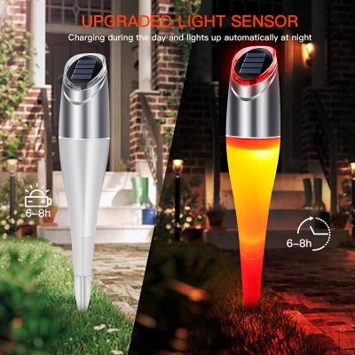 China Residential Garden Lawn Solar Underground Light Waterproof Garden Lamp Colorful Circular Dimming Light for sale