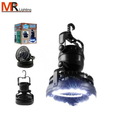 China ABS multifunctional camping lamp with fan integrated lamp for sale